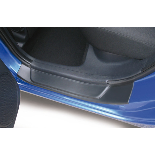 Einstiegsleisten, Hyundai i30, Farbe schwarz mit Edelstahl-Einlage, 4-teilig