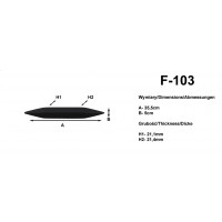 STOSSFÄNGERSCHUTZ - ECKSCHUTZPROFILE - universal / alle Modelle, Nr. F103